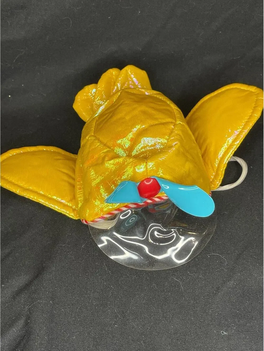 Vintage 1988 Hasbro Topsy Turtle Plush Doll w/ Backpack & Hat